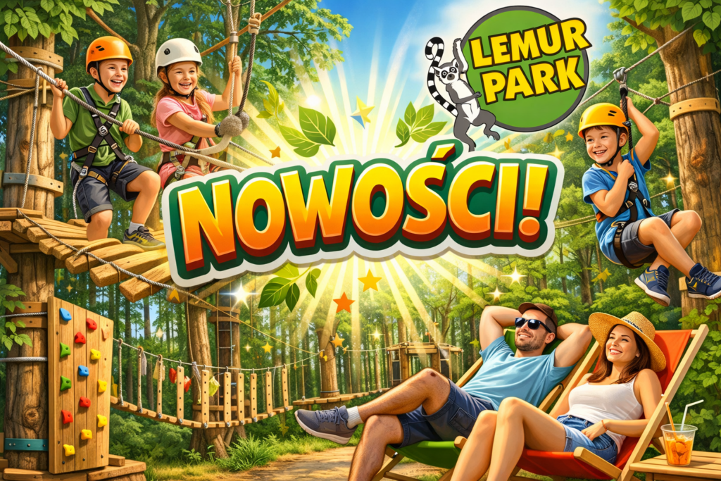 Szał Nowości w Lemur Parkach Linowych – sezon pełen wrażeń!